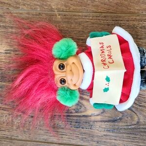 Vintage 1986 Russ 4" MY LUCKY 6  CAROLING Troll Doll 🎁🎄